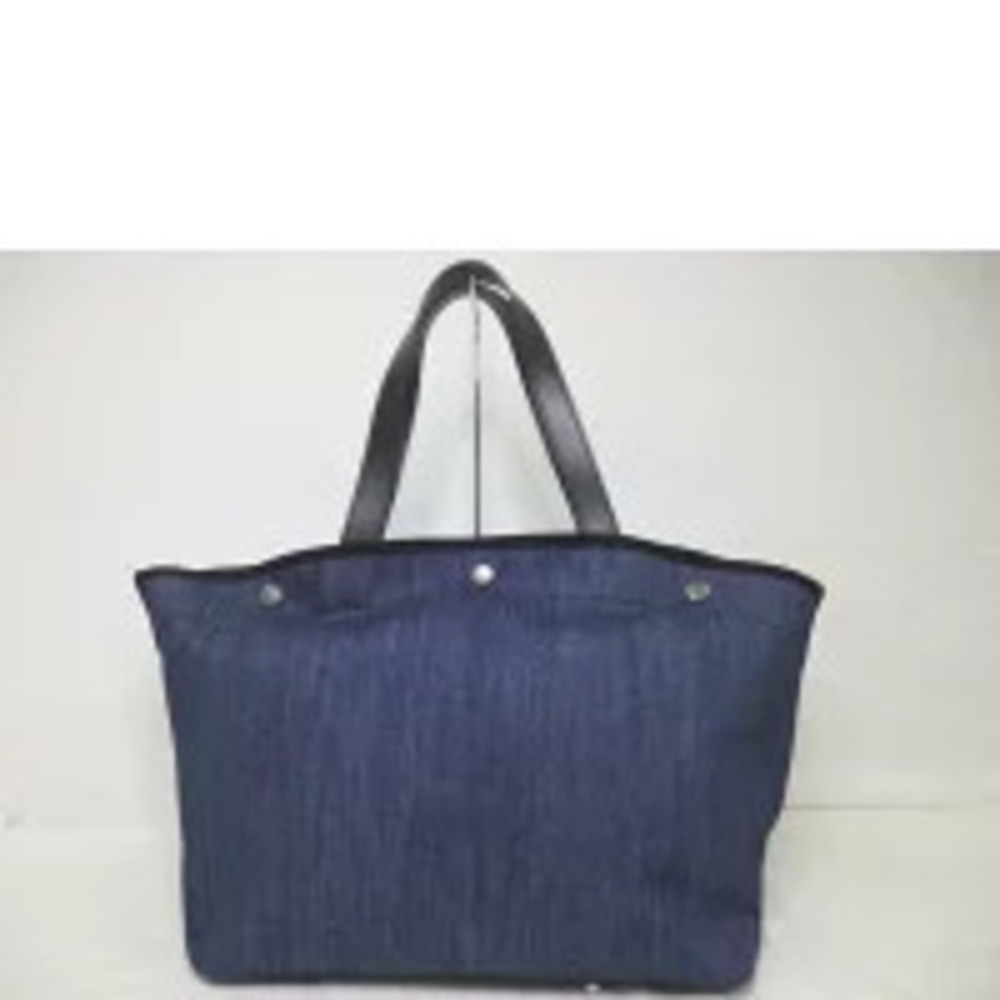 Prada pouch denim bag tote